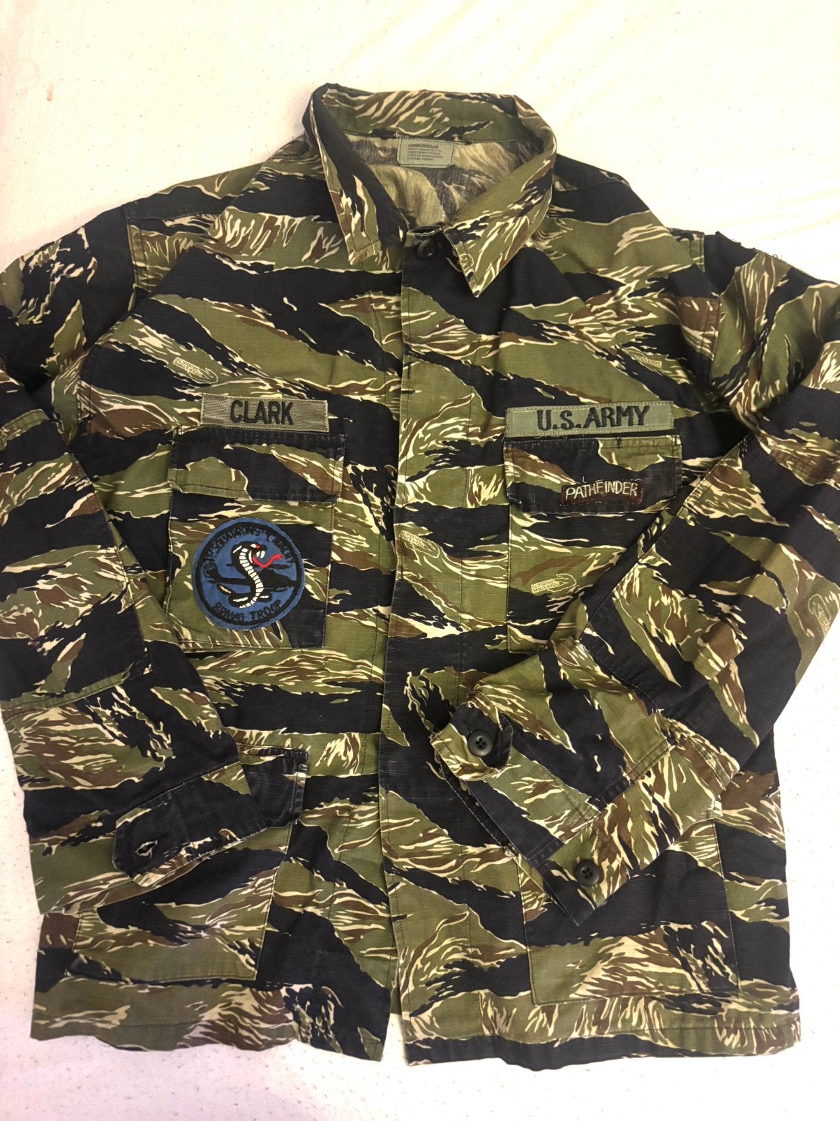 TRUE SPEC TIGER STRIPE 4 POCKET JASJE, Ophalen of Verzenden, Landmacht, Amerika, Kleding of Schoenen