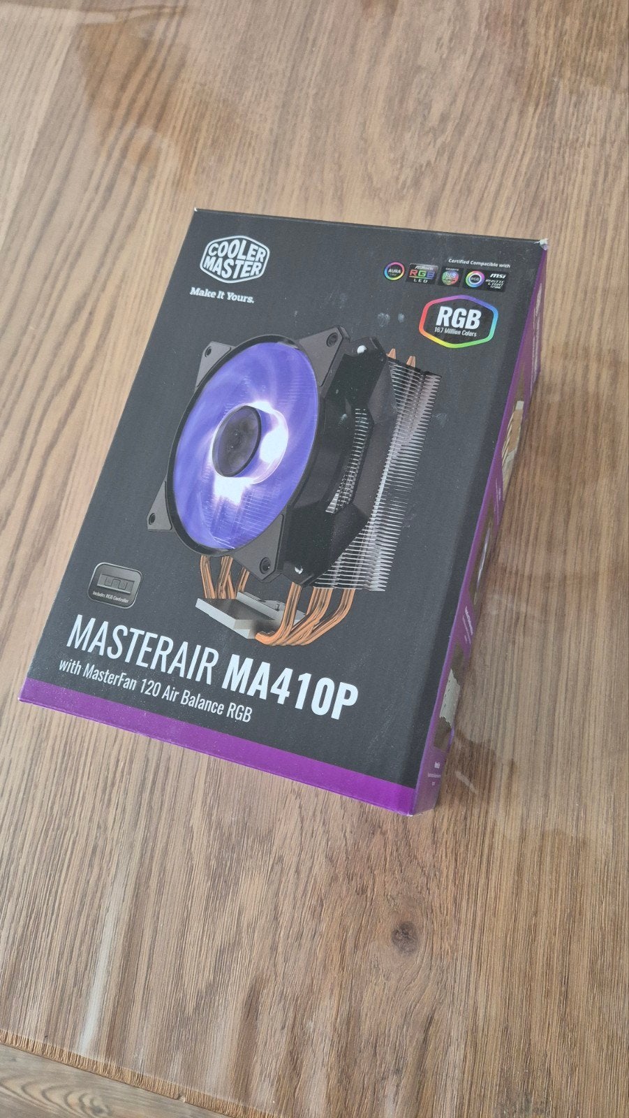 Cooler Master MasterAir MA410P RGB CPU Koeler, Computers en Software, Ophalen of Verzenden, Nieuw, Luchtkoeling