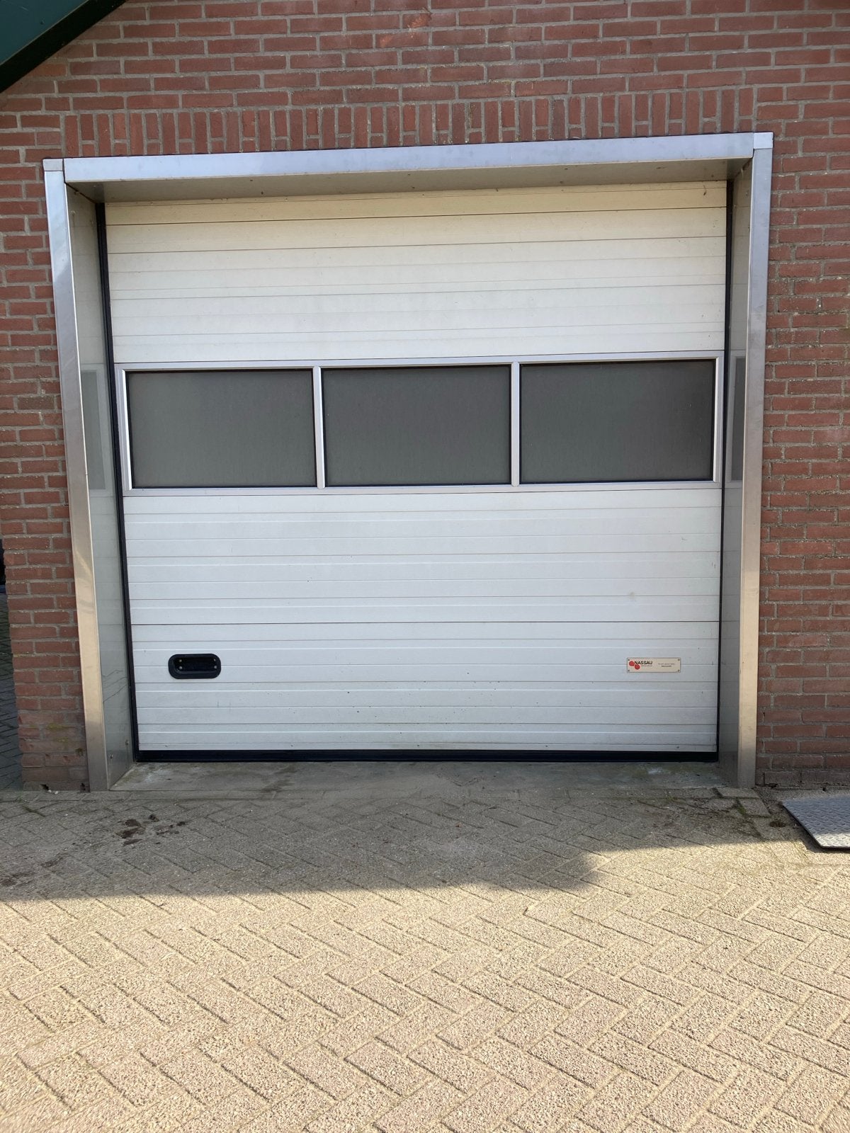 Nassau elektrische roldeur 260x275 cm - Gebruikt, Gebruikt, Garagedeur, Ophalen of Verzenden, 120 cm of meer