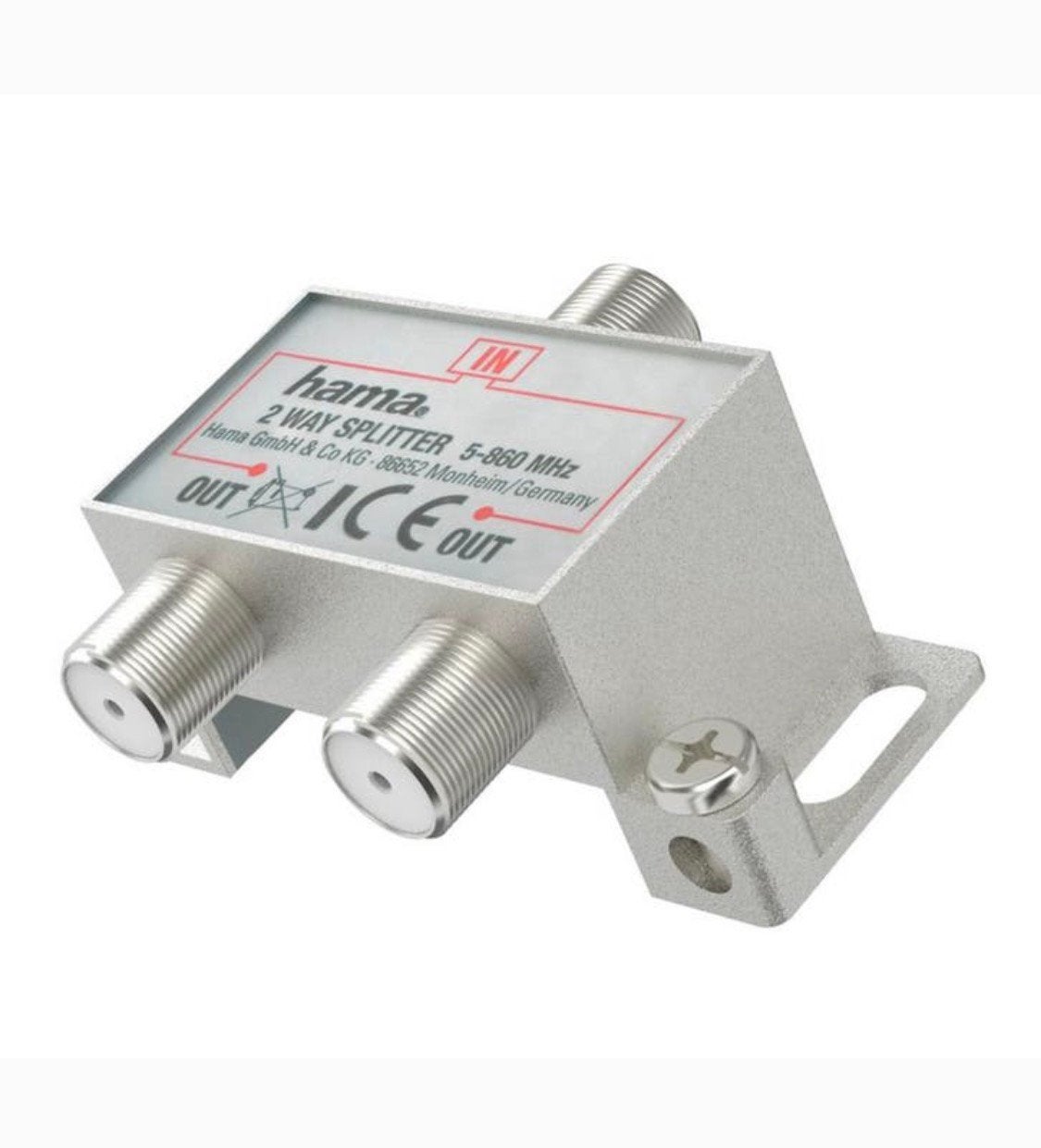 4x HAMA 205230 Kabelverdeler, 2-voudig, Audio, Tv en Foto, Schotelantennes, Ophalen of Verzenden, Nieuw, (Schotel)antenne-accessoires
