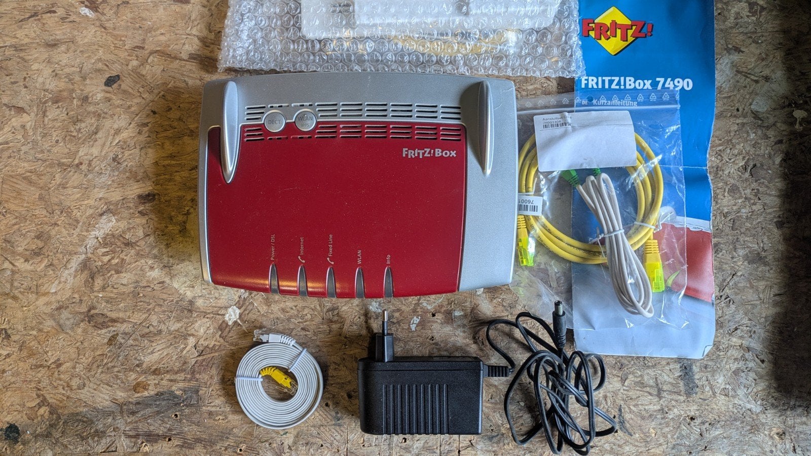 FRITZ!Box 7490 Router met modem - Zo goed als nieuw, Ophalen of Verzenden, Zo goed als nieuw, Router met modem, FRITZ!Box