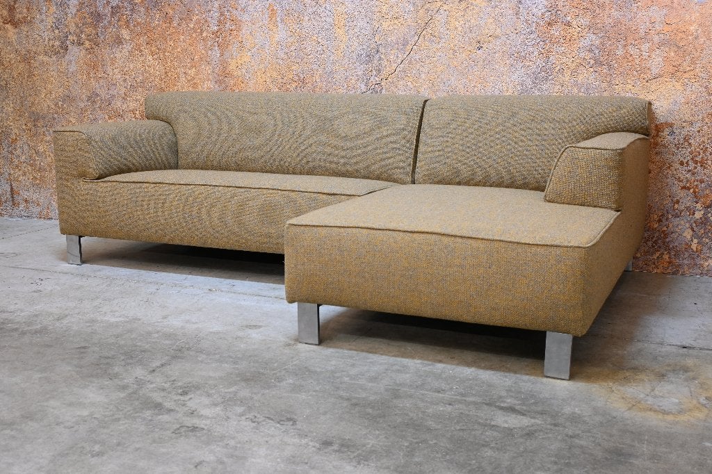 NIEUW beklede Leolux Pode Insert design hoekbank, Leolux, Leolux, Hoekbank, 300 cm of meer