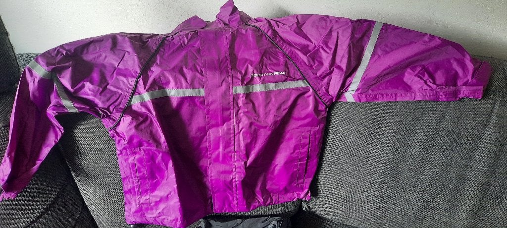 2x prachtig regenpak meisje Mountain Peak, Ophalen of Verzenden, Zo goed als nieuw, Regenpak, Kinderen