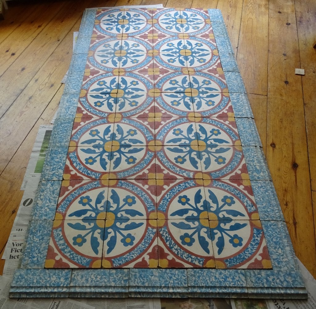 Prachtige Marokaanse tegelvloer van 210 x 100 cm, Ophalen, 60 cm of meer, Zo goed als nieuw, Minder dan 5 m²