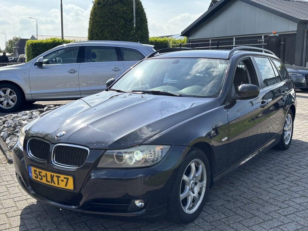 BMW 3 Serie Touring 316i Zwart 2010 Xenon (bj 2010), Auto's, Euro 5, Achterwielaandrijving, 1599 cc, 4 cilinders
