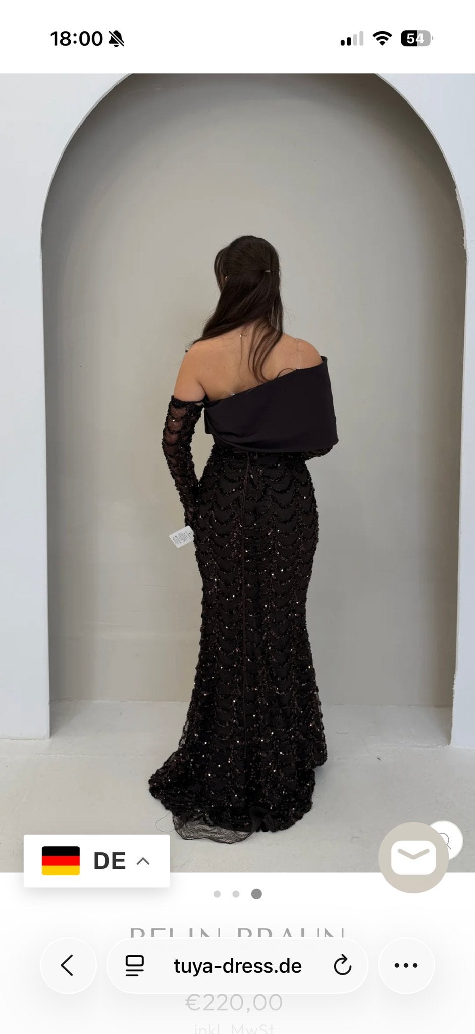 Tuya Dress Belin Bruin Avondjurk Maat 40 - Eenmalig Gedragen, Kleding | Dames, Gelegenheidskleding, Maat 38/40 (M), Galajurk, Bruin