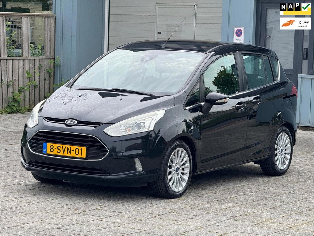 Ford B-Max 1.0 EcoBoost Titanium.km nap.airco navigatie, Voorwielaandrijving, Euro 5, 101 pk, Gebruikt