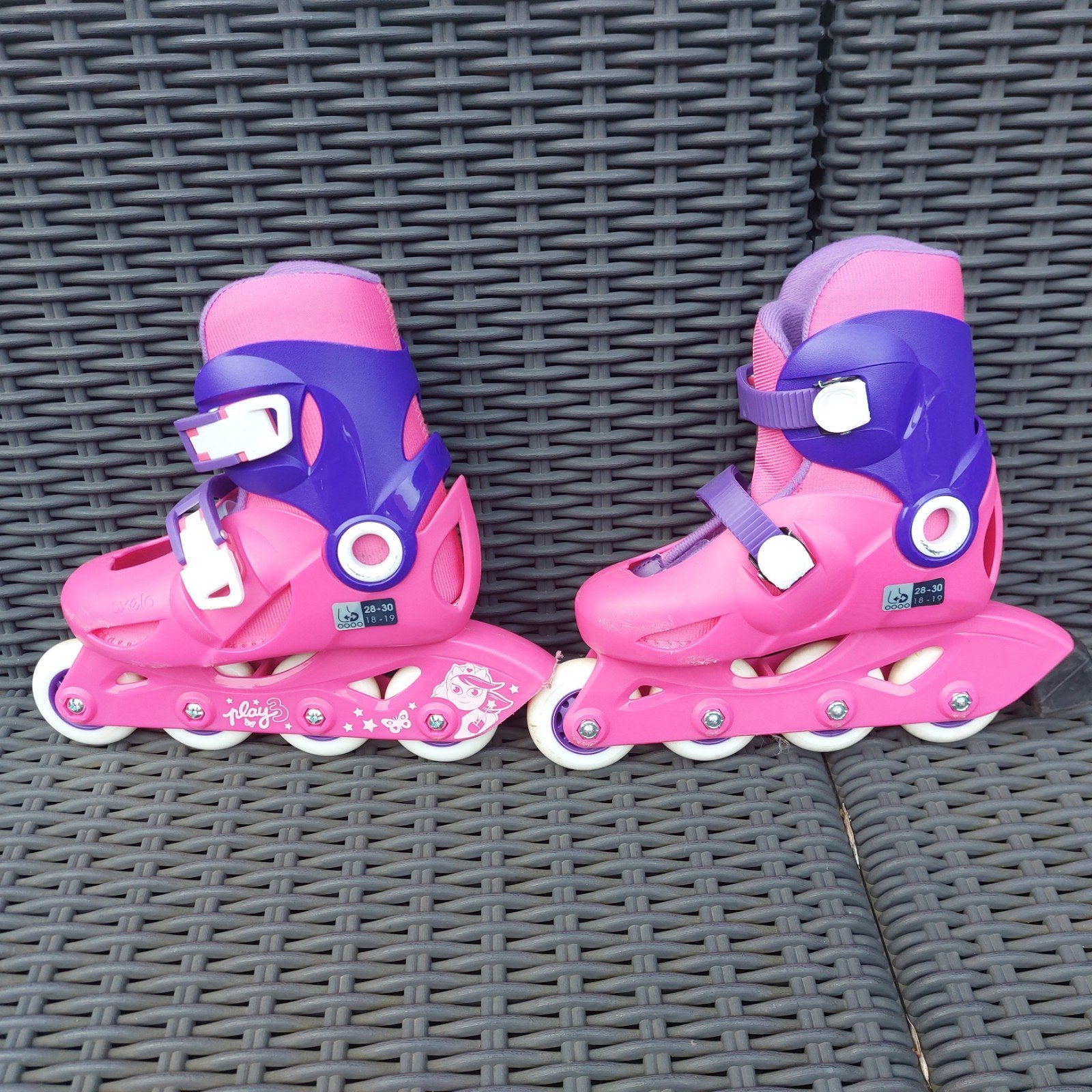 Skeelers  Maat 28-30.  Roze/paars.  Oxelo, Kinderen en Baby's, Speelgoed | Buiten | Rolschaatsen, Verstelbaar, Kinderen, Ophalen of Verzenden