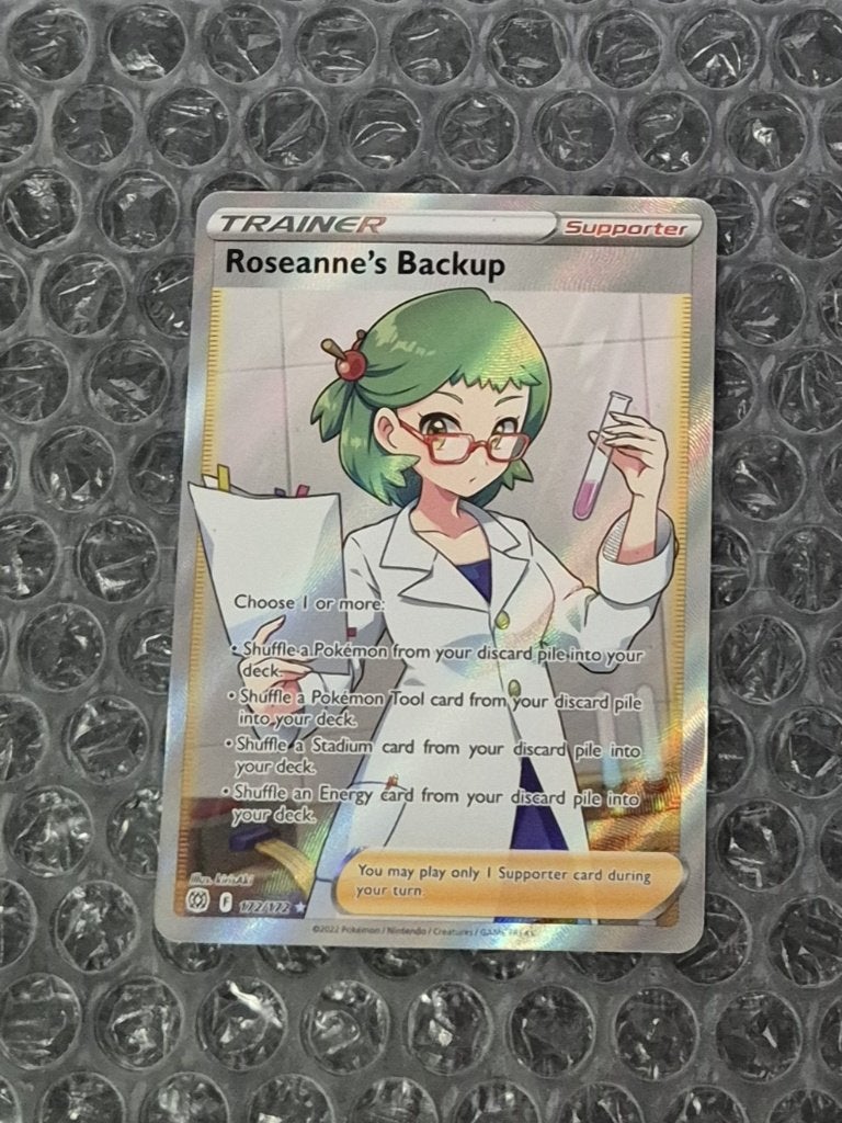 Roseanne's Backup 172/172 Brilliant Stars Sword & Shield, Ophalen of Verzenden, Zo goed als nieuw, Losse kaart, Foil