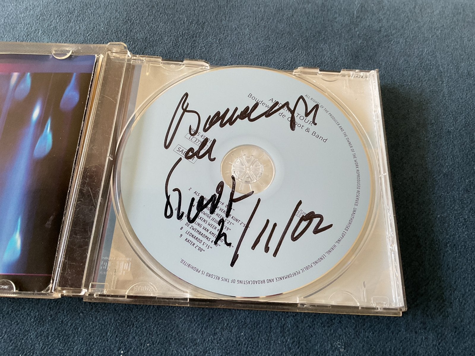 Boudewijn de Groot & Band CD - Gesigneerd, Gebruikt, Ophalen of Verzenden, Pop, Gesigneerd
