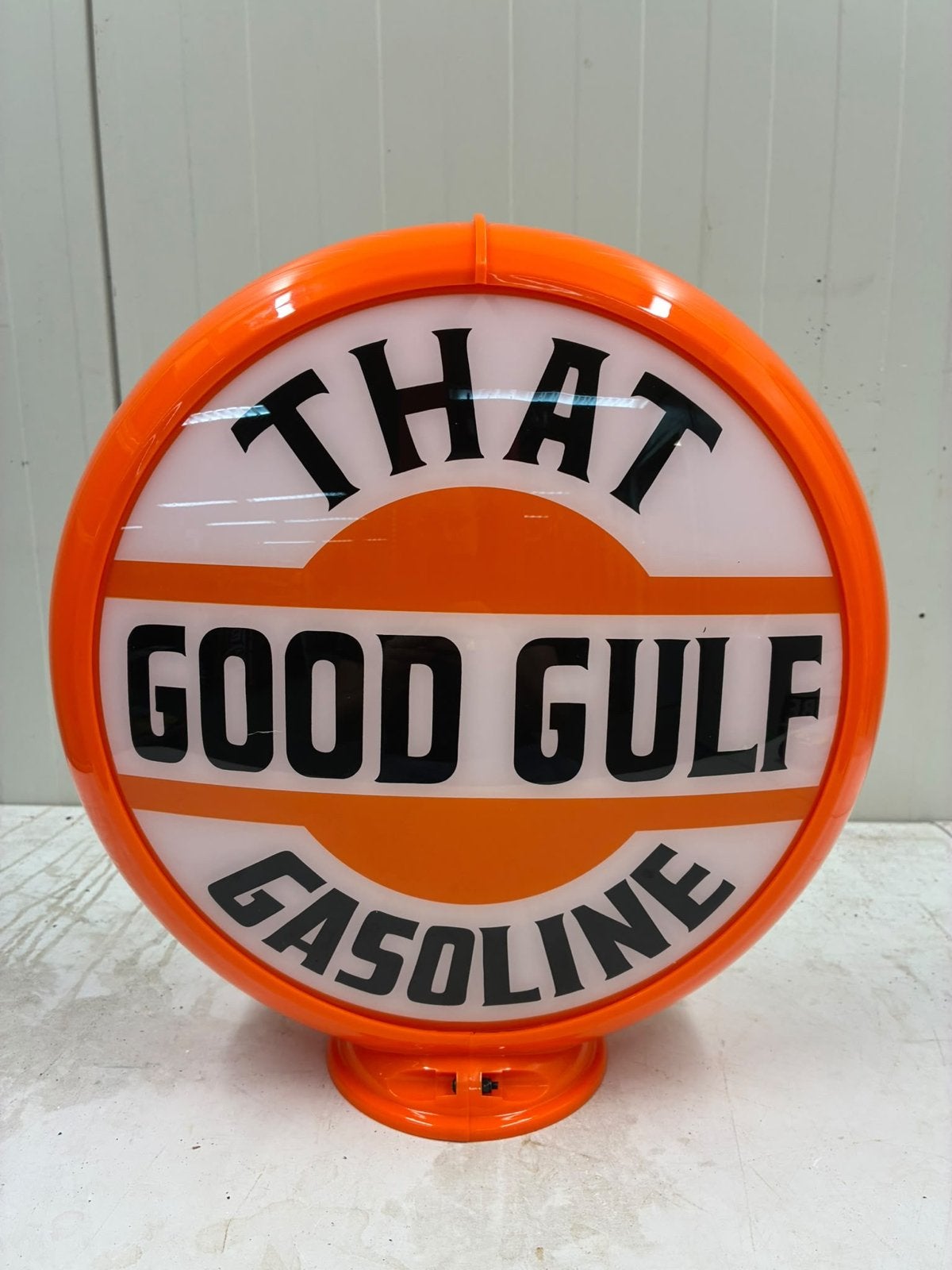 Vintage Gulf Benzinepomp Globe - That Good Gulf Gasoline, Ophalen of Verzenden, Gebruikt, Auto's