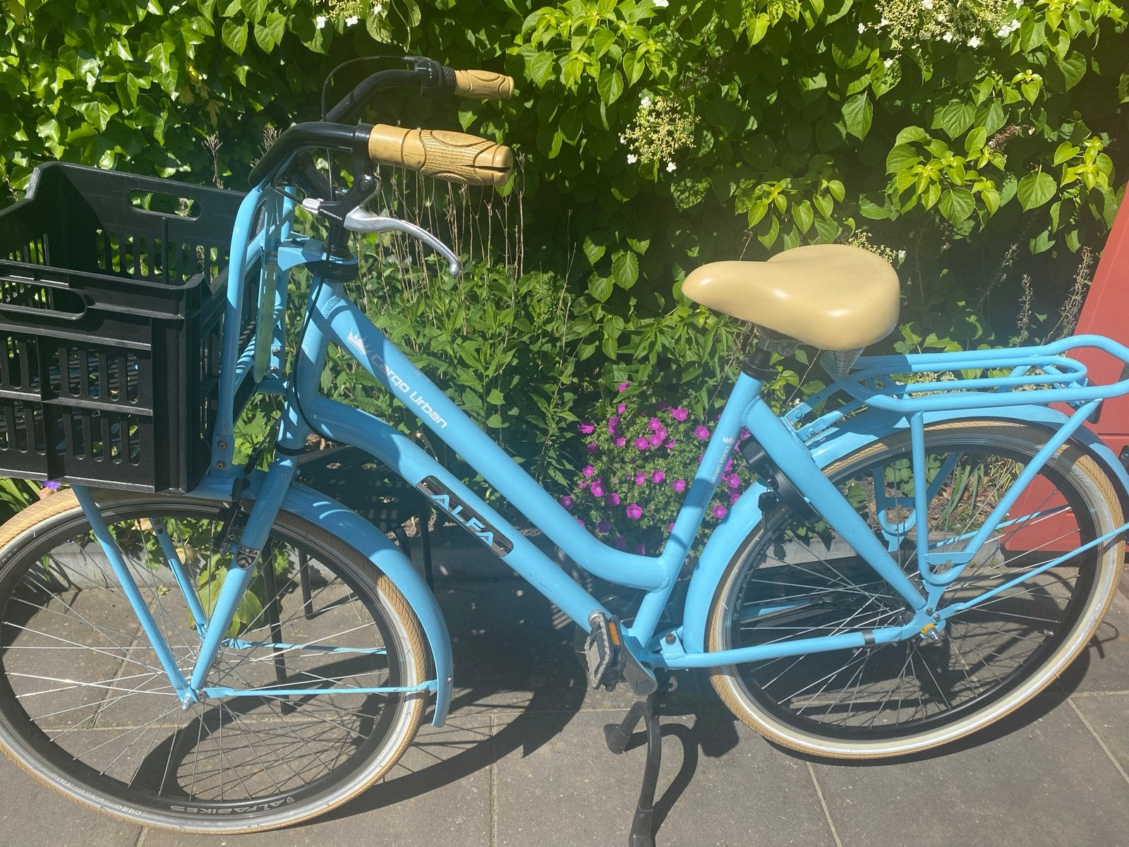 Alfa Cargo Urban Damesfiets - Lichtblauw €180, Gebruikt, Velgrem, Versnellingen, 50 tot 53 cm