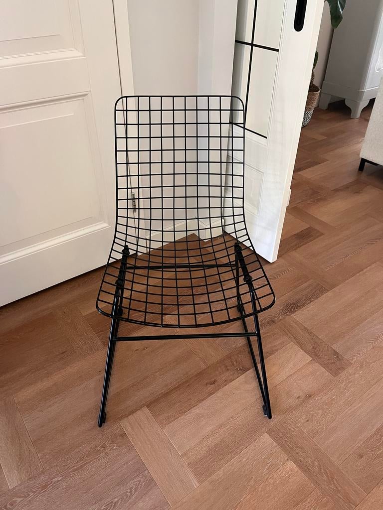 HK Living Wire stoel, Ophalen, Zwart, Zo goed als nieuw, Metaal
