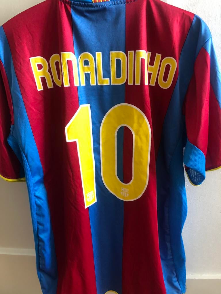 Shirt Barcelona 2008 Ronaldinho, Ophalen of Verzenden, Gebruikt, Buitenlandse clubs, Shirt