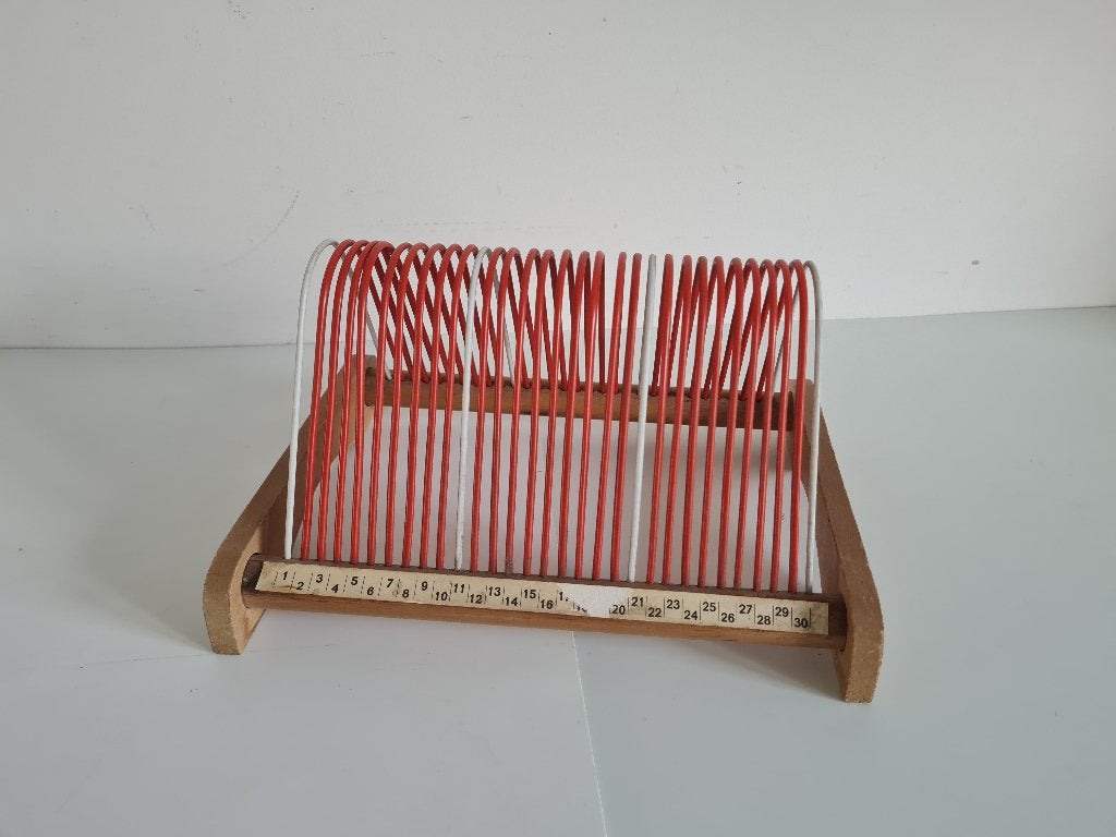 vintage LP rek, platenrek, platenhouder voor 30 LP's, Ophalen of Verzenden