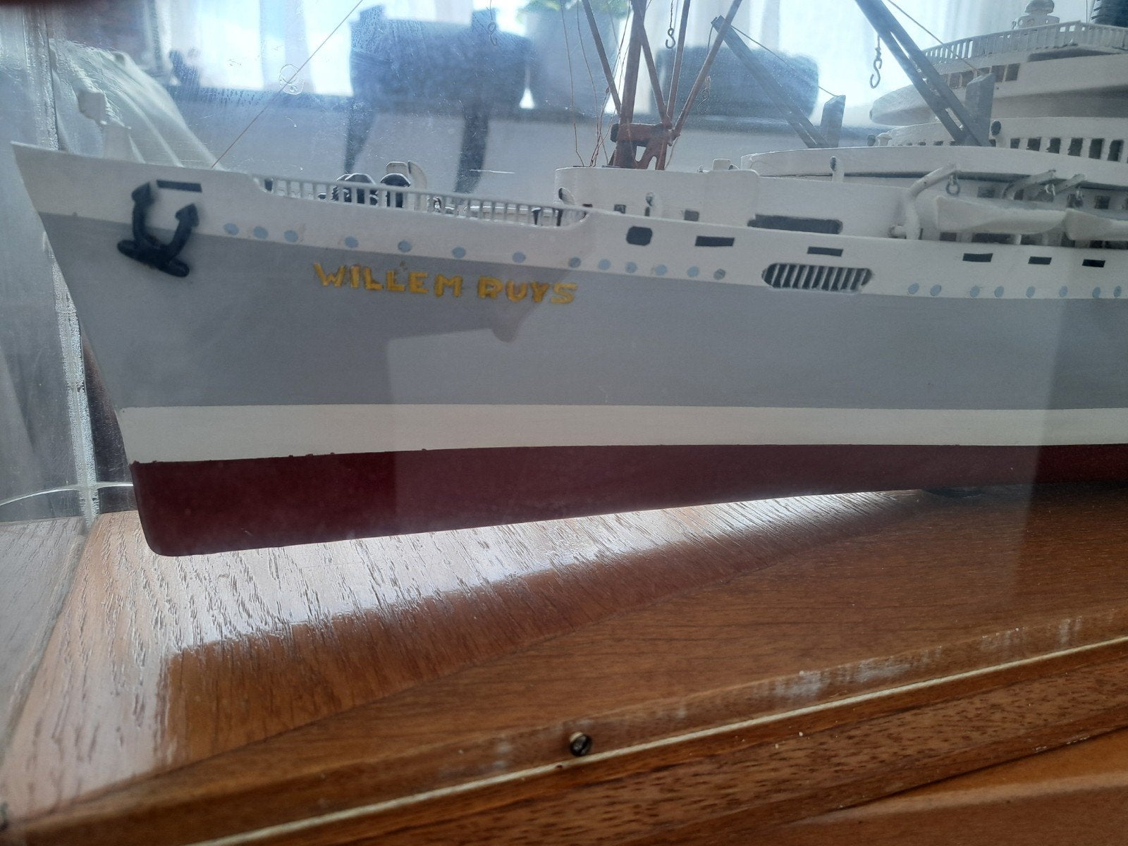 Gedetailleerd schaalmodel van schip 'Willem Ruys', Ophalen of Verzenden, Zo goed als nieuw, Groter dan 1:32, Overige merken
