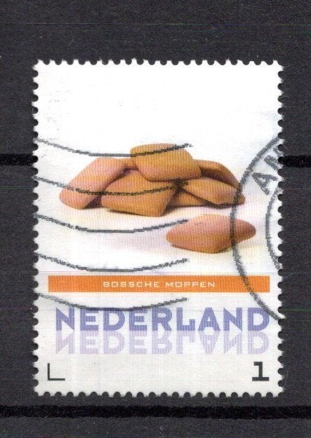 gestempelde zegel. Persoonlijke: uit vel van 3. Koekjes, Ophalen of Verzenden, Na 1940, Gestempeld