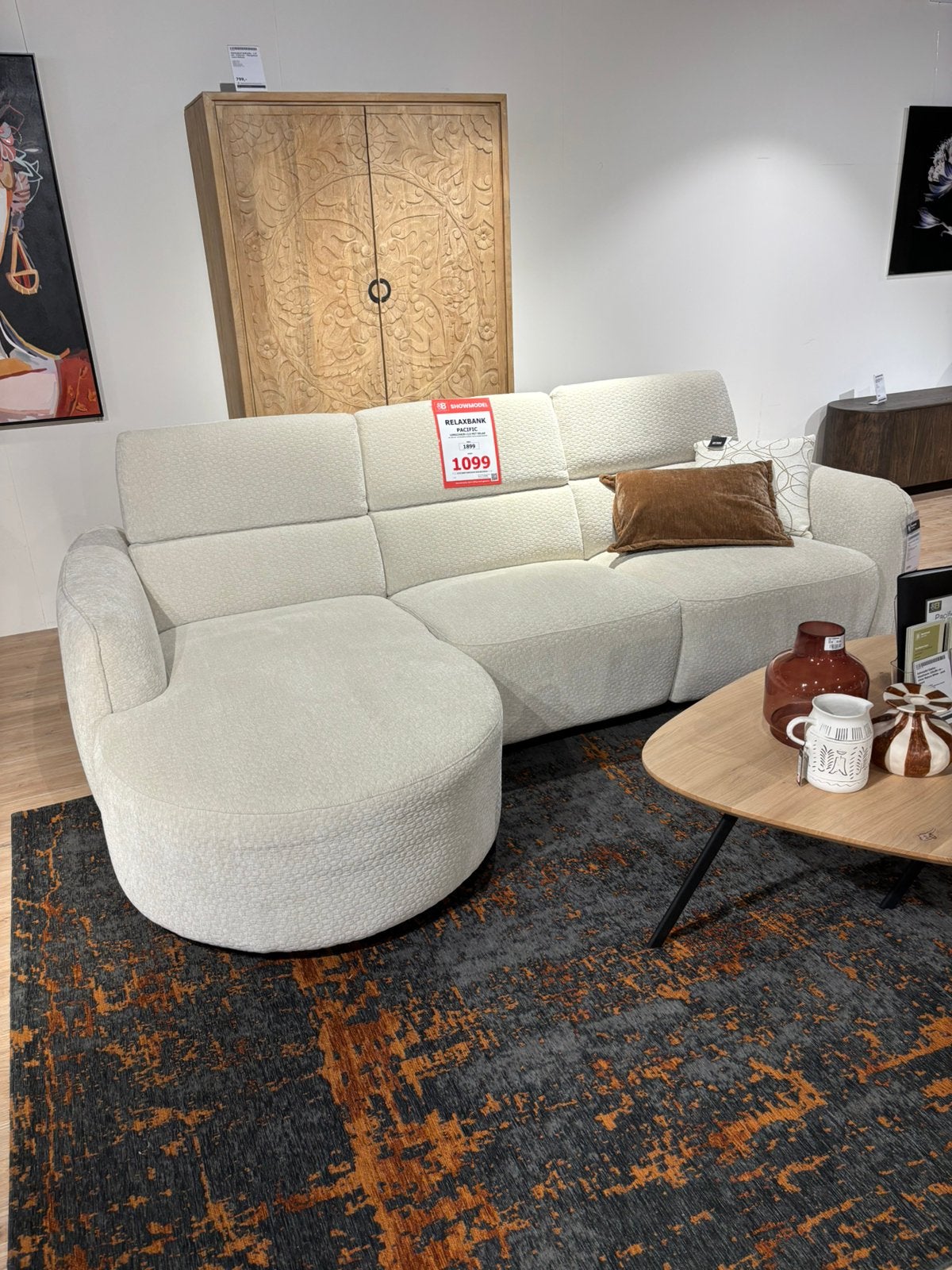 Relaxbank Pacific, Huis en Inrichting, Banken | Bankstellen, Ophalen, 250 tot 300 cm, Hoekbank, Driepersoons