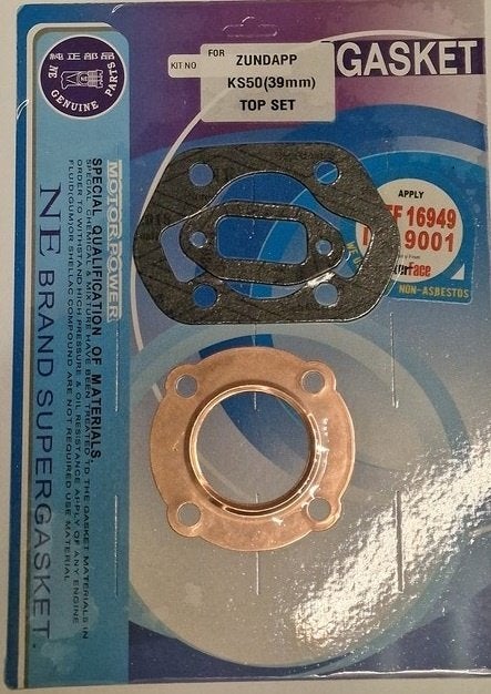 Cilinder pakking set Zundapp KS50 39mm 45mm voetpakking, Pakking, Nieuw, Ophalen of Verzenden, Pakking