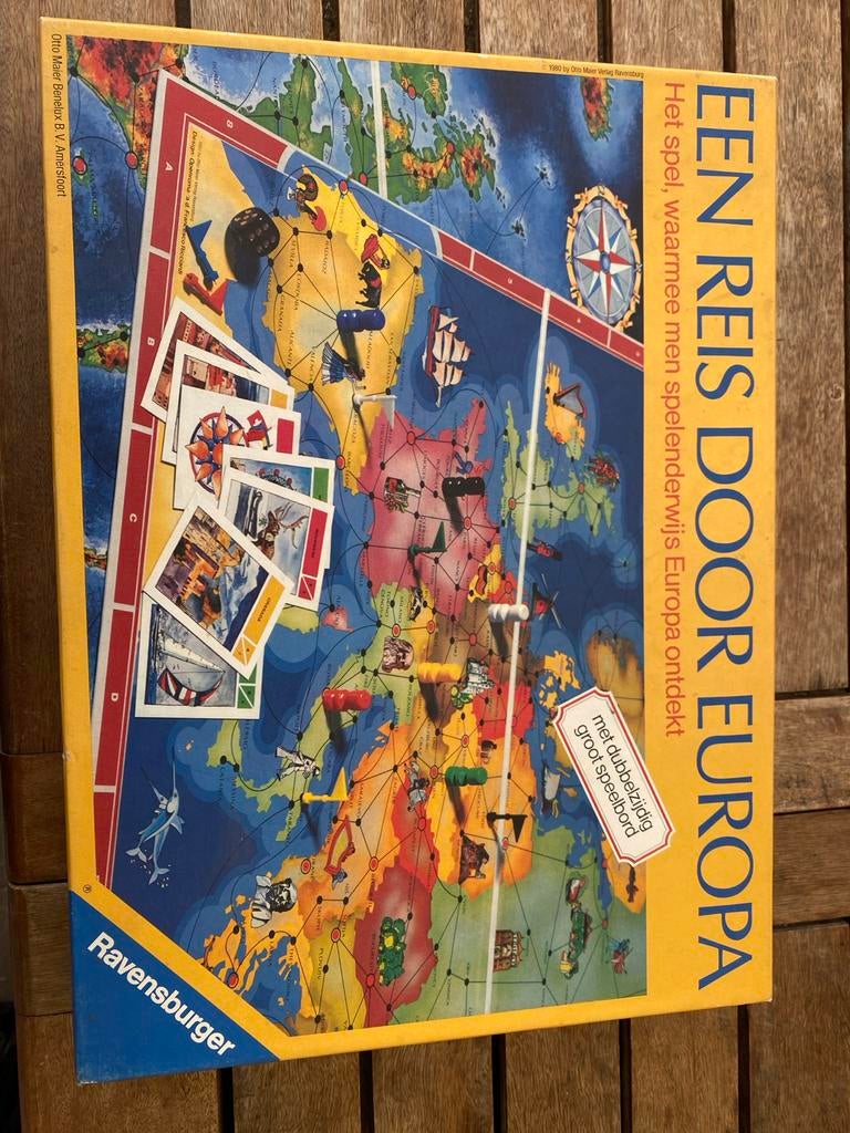 Een Reis Door Europa - Ravensburger Bordspel, Hobby en Vrije tijd, Gezelschapsspellen | Bordspellen, Drie of vier spelers, Ophalen of Verzenden