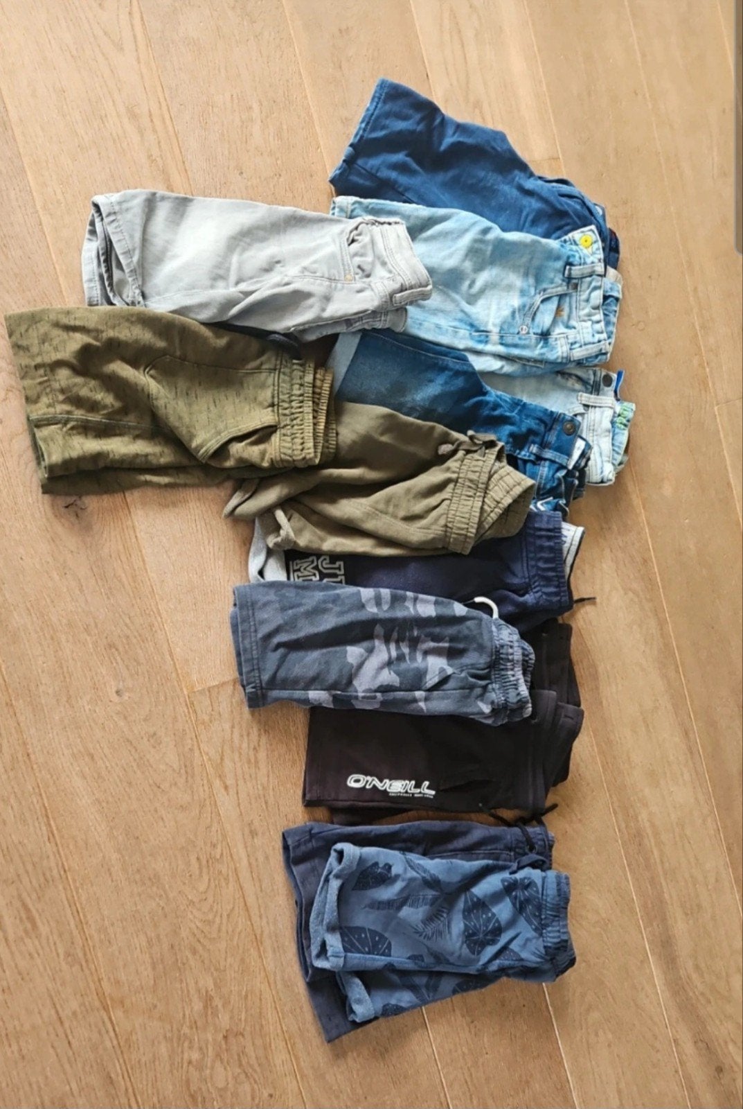 14 korte broeken maat 122/128 diverse merken in nette staat, Ophalen of Verzenden, Gebruikt, Maat 128