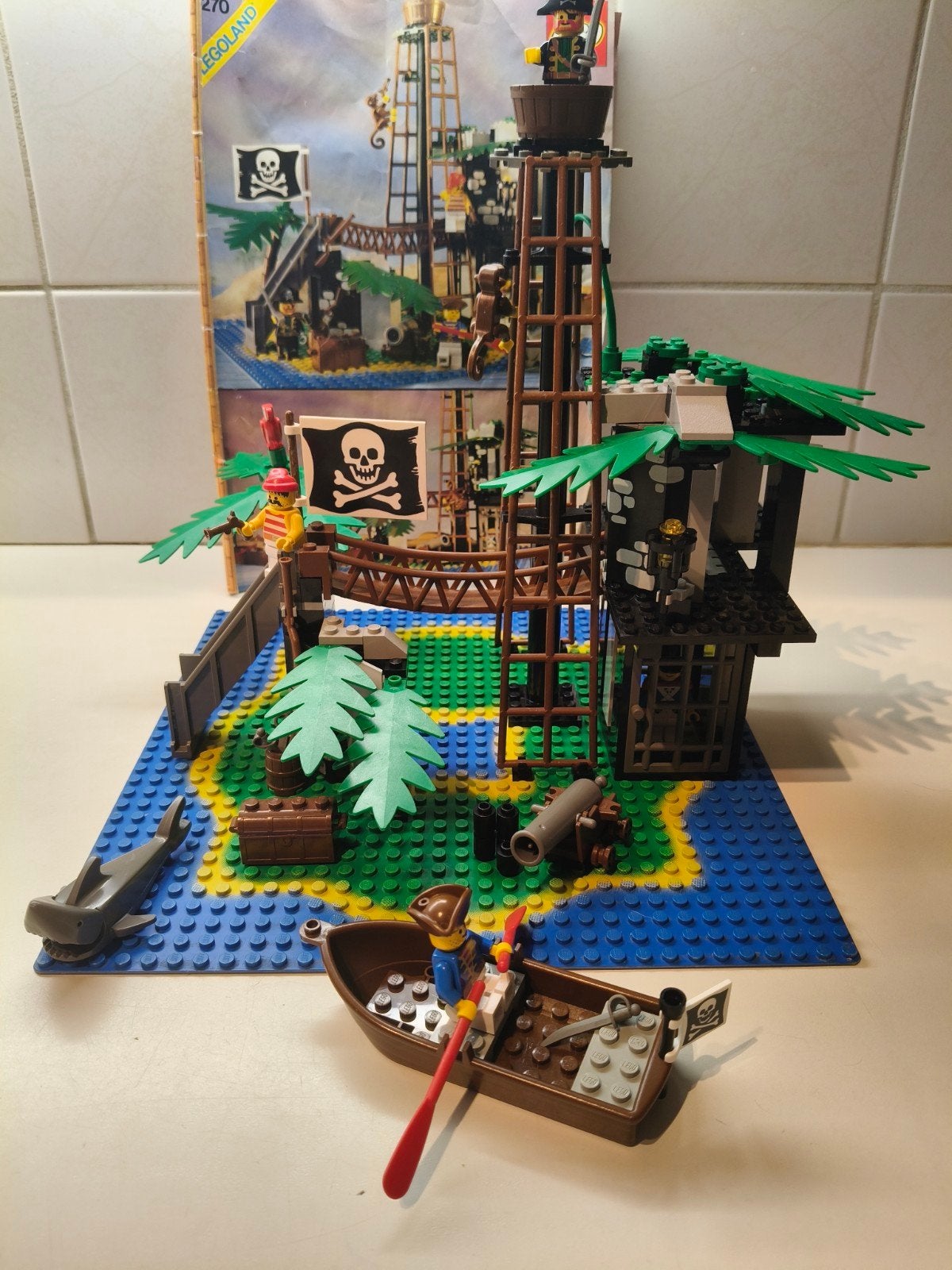Lego Pirates 6270 Pirateneiland compleet met boekje, Gebruikt, Lego, Compleet, Complete set