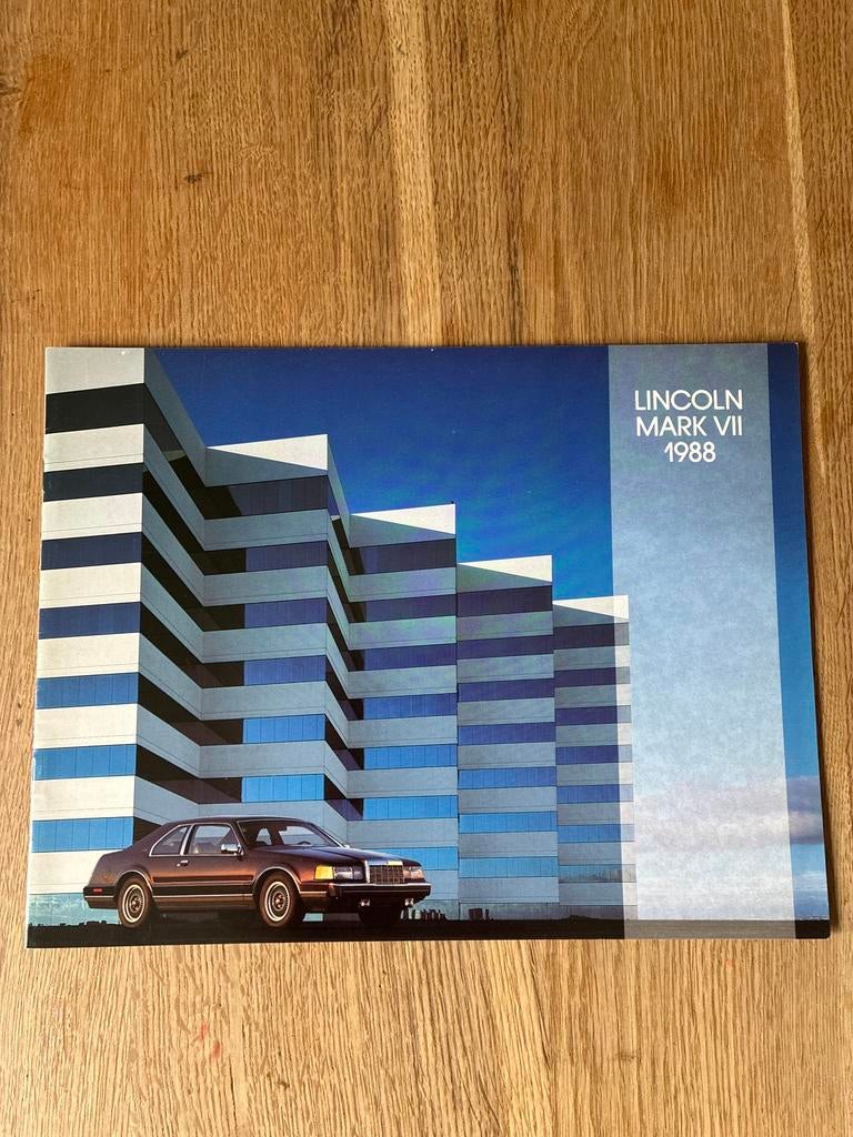 1988 Lincoln Mark VII brochure, Ophalen of Verzenden, Zo goed als nieuw, Overige merken