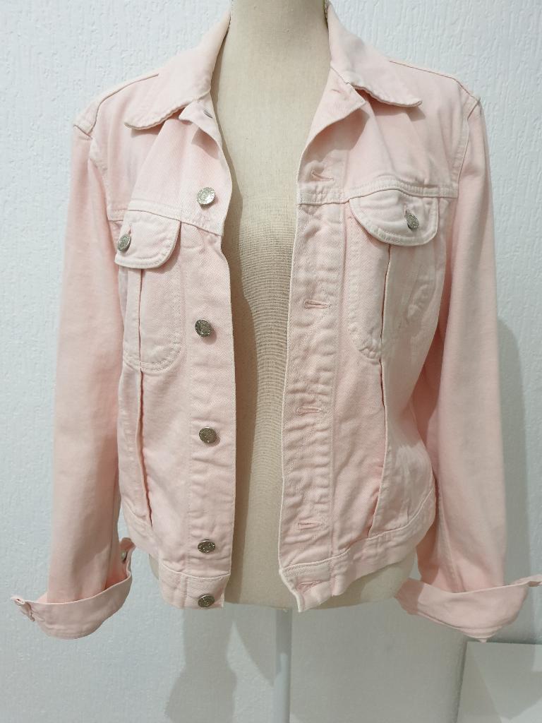 Roze katoenen zomerjas van Dolce & Gabbana, maat L, Kleding | Dames, Ophalen of Verzenden, Gedragen, Maat 42/44 (L), Roze