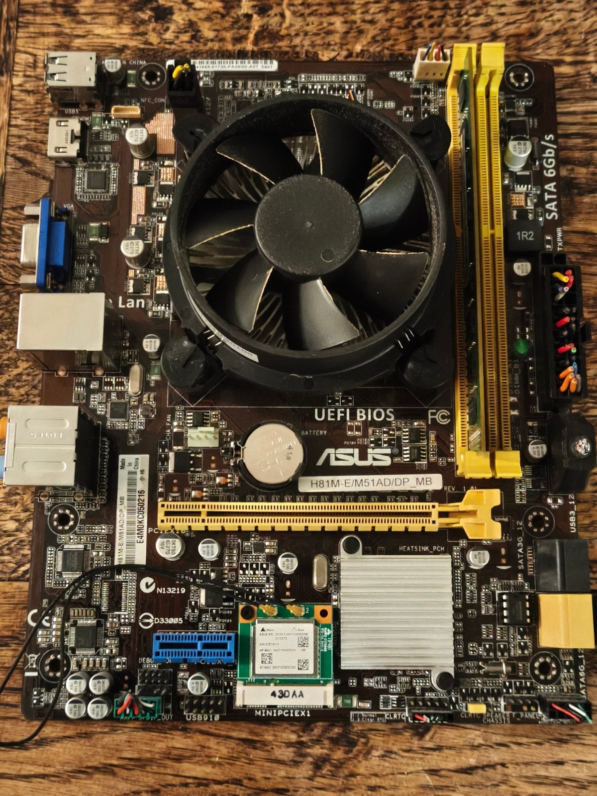 asus H81M-E 4gb ram moederbord, Ophalen, DDR3