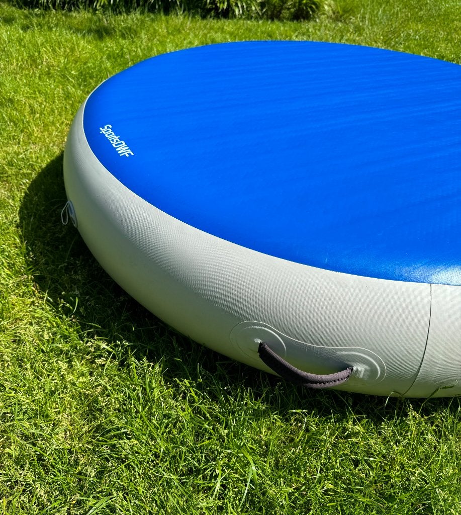 Airspot Airtrackfactory Airtrack, Sport en Fitness, Turnen, Ophalen, Kindermaat 122 t/m 140, Zo goed als nieuw, Blauw