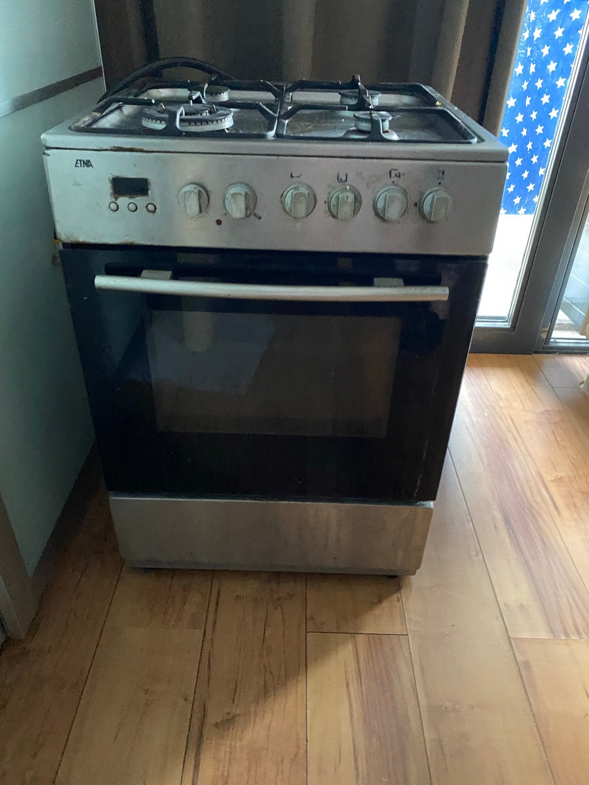 Etna gasfornuis met oven, 60 cm breed, Ophalen, Gebruikt, Minder dan 85 cm, 60 cm of meer