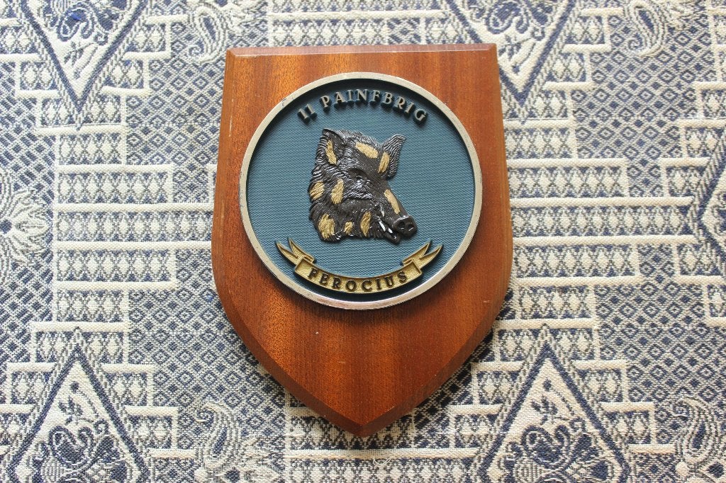 wapenschildje 11  painfbrig  ferocius kon landmacht, Verzenden, Landmacht, Nederland, Embleem of Badge