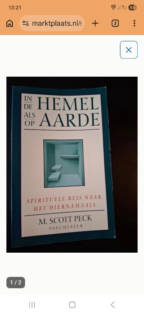 In de hemel als op aarde scott peck, Boeken, Ophalen, Zo goed als nieuw