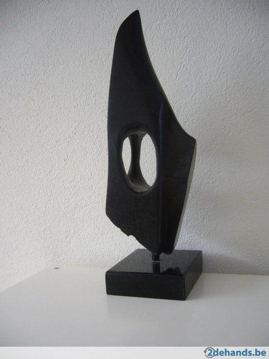 BEELDHOUWKUNST  --  "OUDE SCHOEN"  - beeld uit steen, Ophalen, Steen of Keramiek, Beeld, Abstract