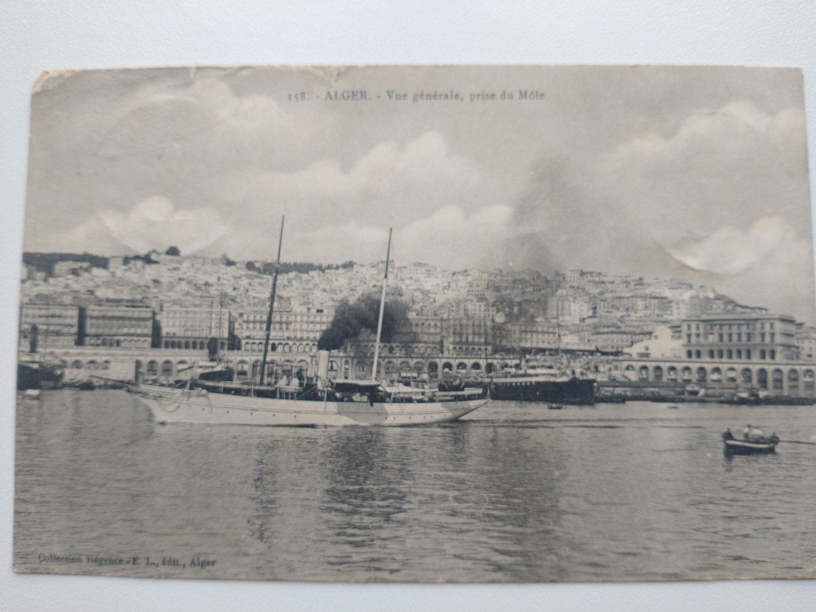 Oude Ansichtkaart Algerije - Algiers Havenzicht, Ophalen of Verzenden, Voor 1920, Ongelopen, Buiten Europa