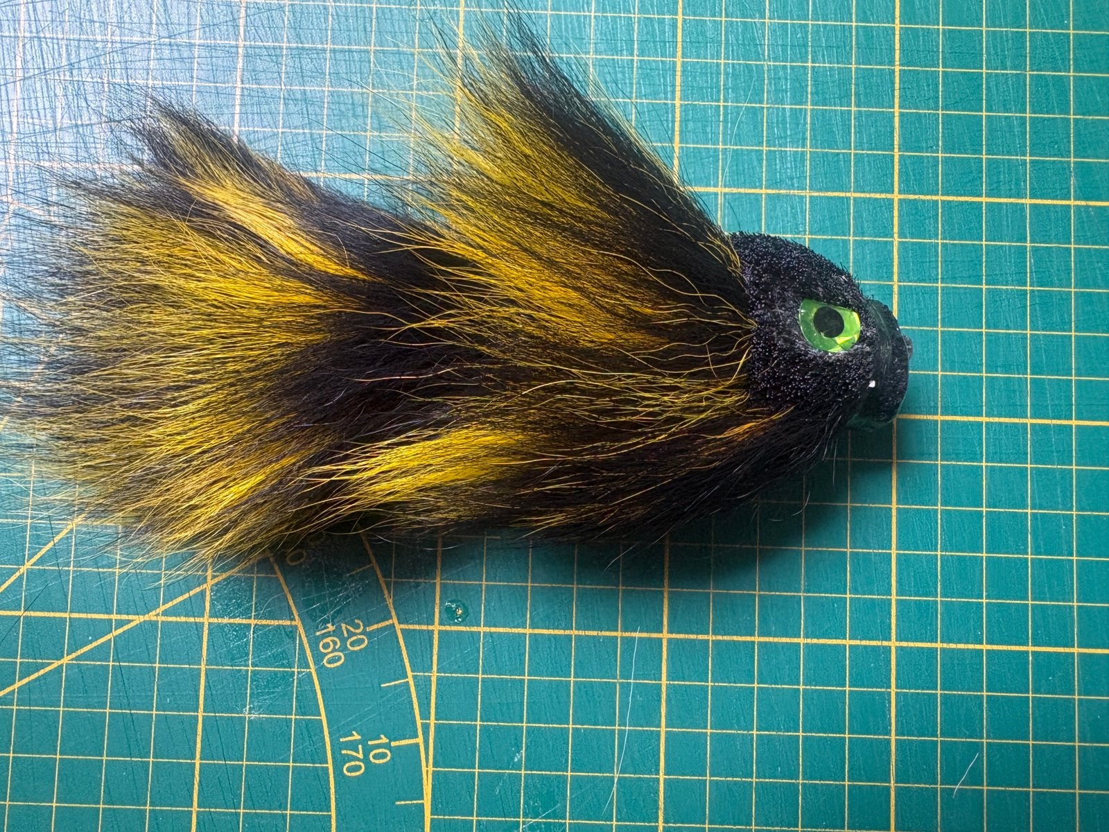 Miuras Mouse Magnum - Black Chartreuse - Handgemaakt!, Watersport en Boten, Ophalen of Verzenden, Zo goed als nieuw, Overige typen