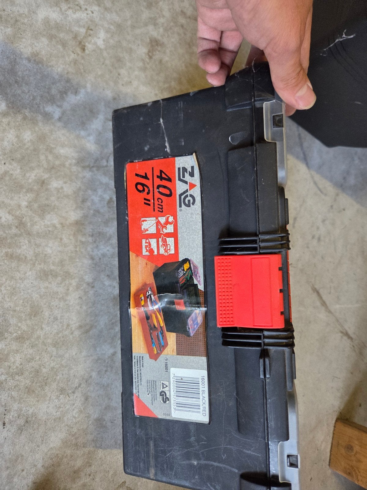 Stevige gereedschapskist met sorteervakken - 40 cm, Ophalen of Verzenden