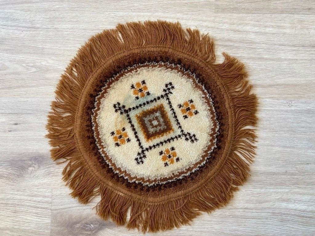 Rond vintage sierkleedje met franjes - Ø 33 cm, Ophalen, Griend 10J, 8321 MN Urk, Minder dan 50 cm, Rond