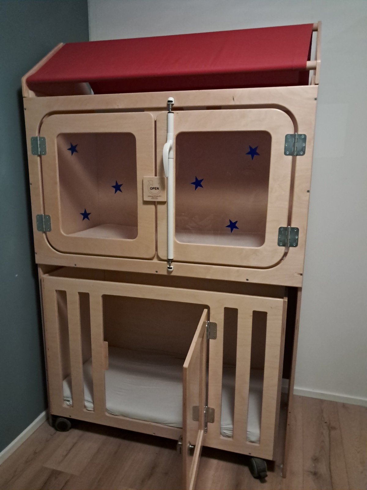 Stapelbed/evacuatiebedje voor kinderopvang, Ophalen, Gebruikt, Hoogslaper of Stapelbed, Minder dan 140 cm