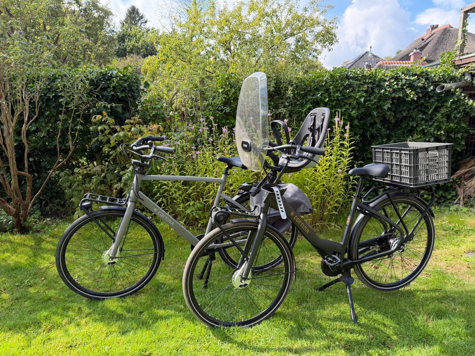 Heren en damesfiets met accessoires, Fietsen en Brommers, Ophalen, Zo goed als nieuw, Overige merken