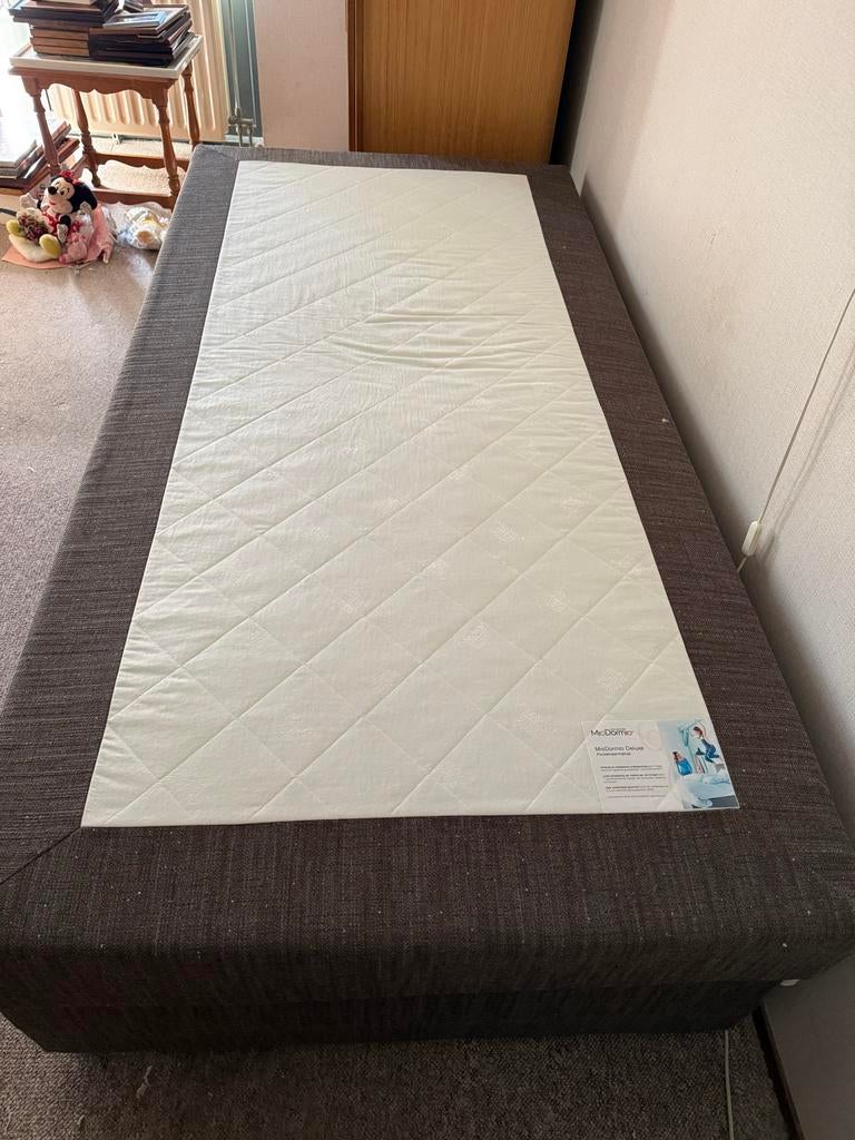 Beter Bed Miodormio Eenpersoons Boxspring 100x200 - Bruin, Ophalen, Gebruikt, 90 cm, Eenpersoons