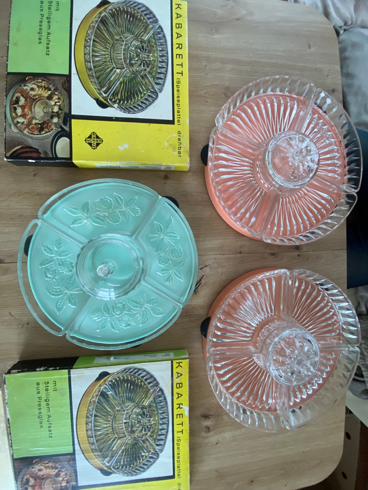 Vintage DDR snack of vlaaiplateau’s. Retro, Verzamelen, Retro, Ophalen of Verzenden, Huis en Inrichting