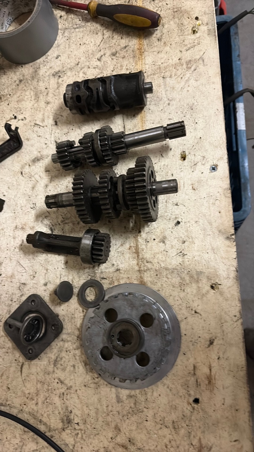 Honda nsr 50cc versnellingsbak 4 bak, Ophalen of Verzenden, Gebruikt, Blok
