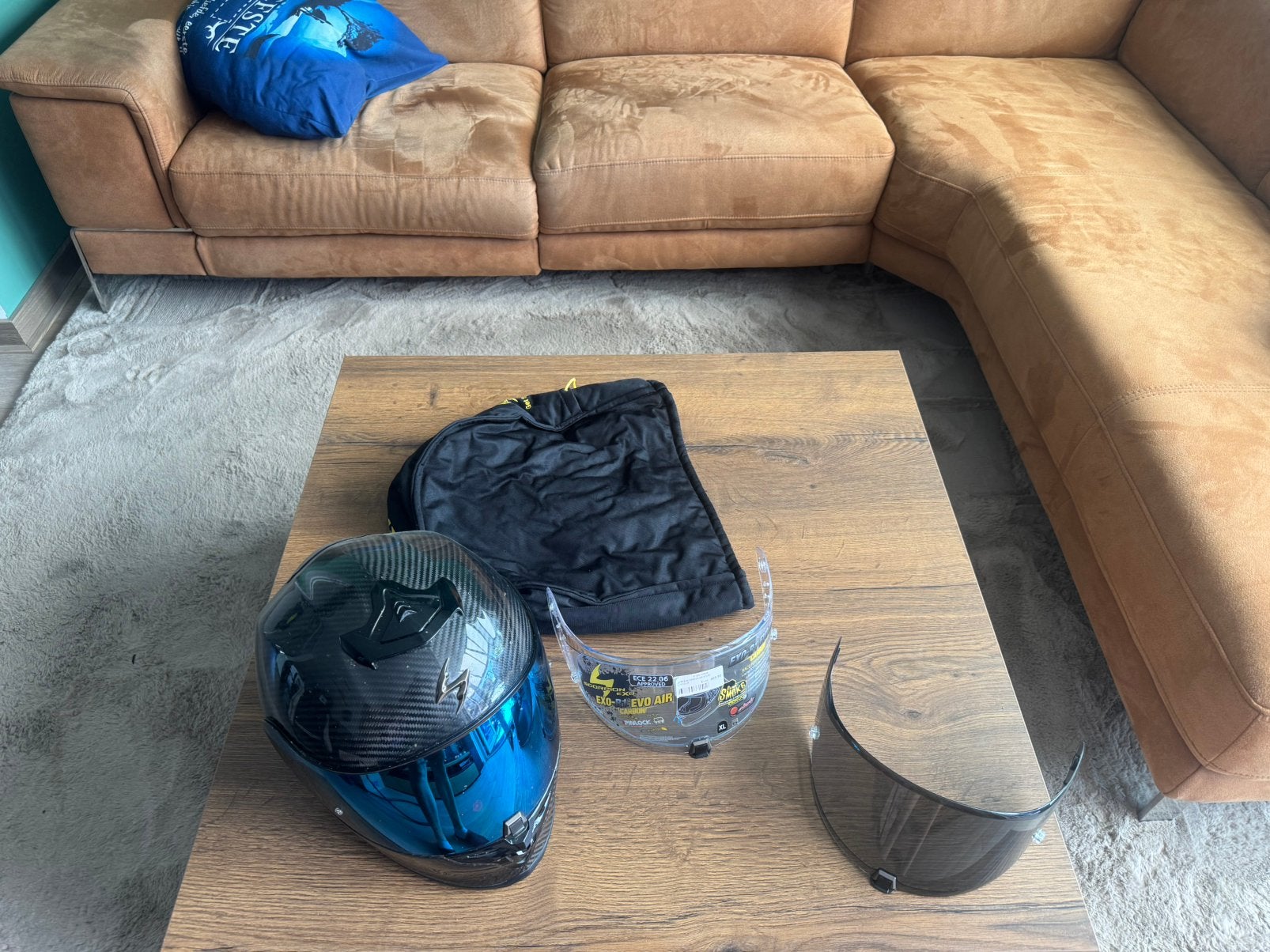 Scorpion exo r1 evo air helm maat xl, XL, Integraalhelm, Tweedehands, Ophalen