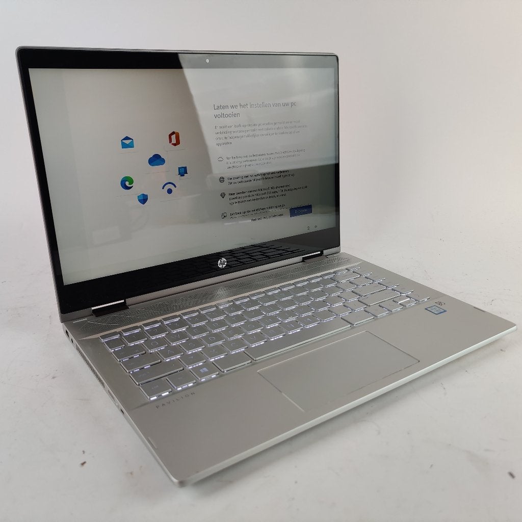 HP Pavilion x360 14-cd0800nd Laptop || W11 4GB i3-8 128GB, Trolleytas, Ophalen of Verzenden, X, 14 inch
