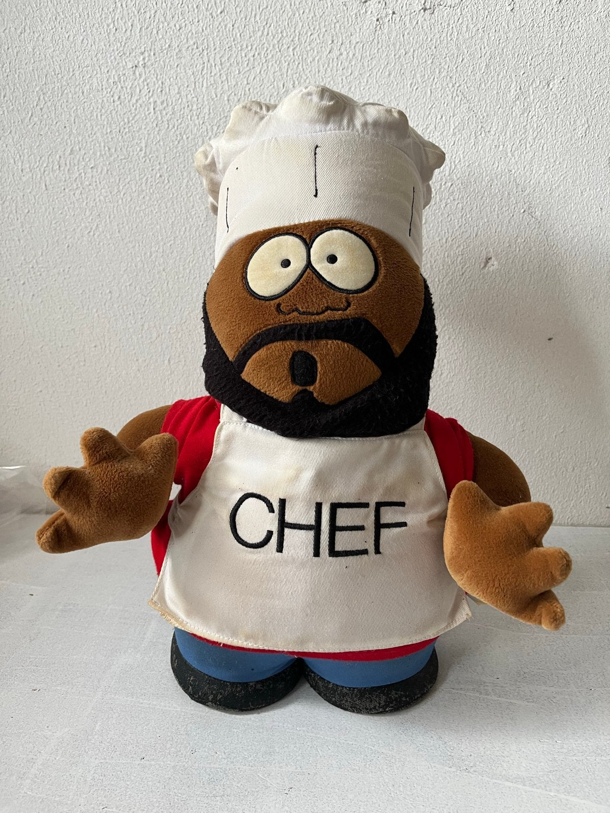 South Park Chef knuffel - Vintage 1998 Comedy Central, Gebruikt, Overige merken, Overige karakters, Overige typen