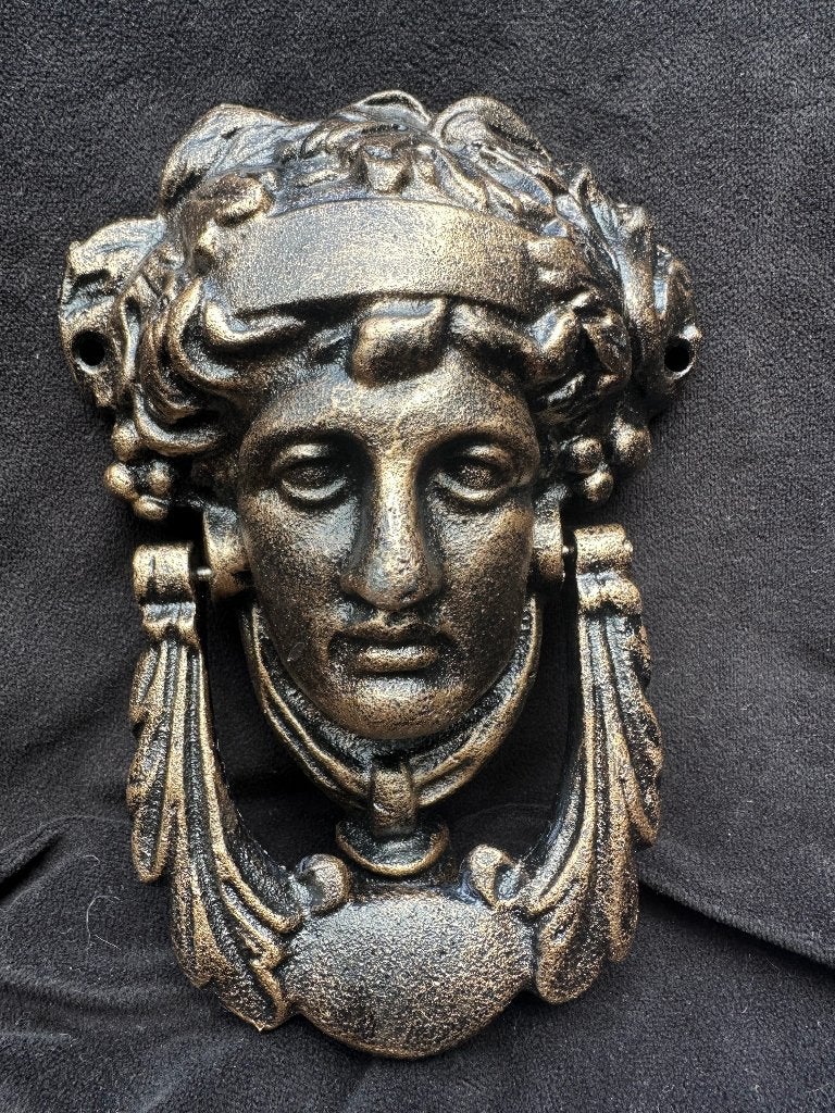 Deurklopper Athena, gietijzer, bronskleur., Ophalen of Verzenden, Nieuw, IJzer, Overige typen