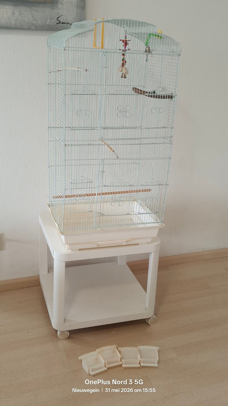 Ruime complete kooi HBD 92/44/34.€27,50, Ophalen, Gebruikt, Metaal, Vogelkooi