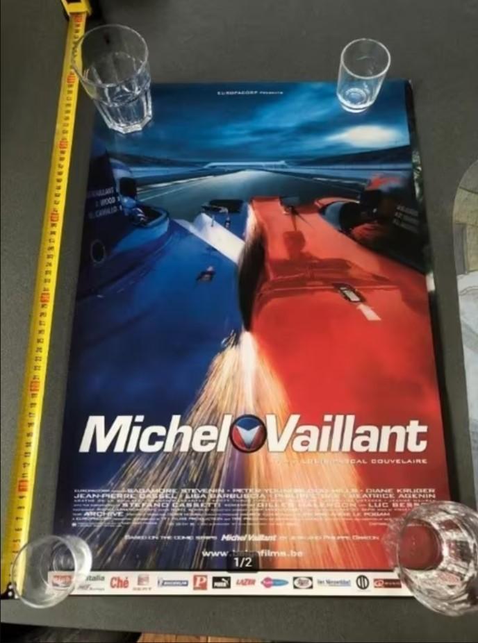 Michel vaillant film poster rek, Ophalen of Verzenden, Zo goed als nieuw, A1 t/m A3, Film en Tv