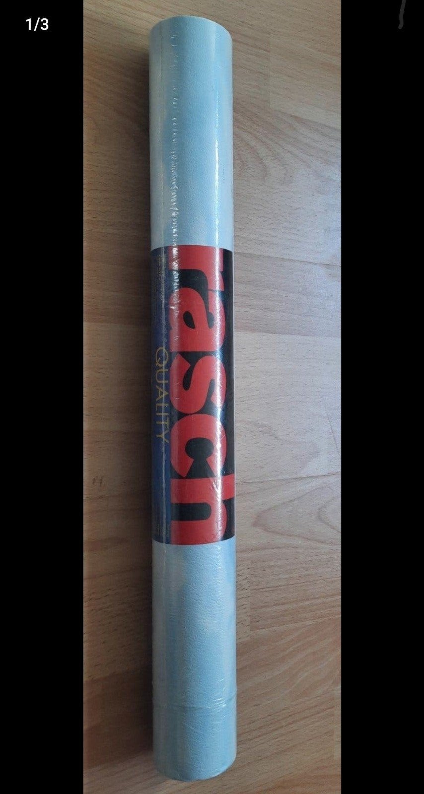 5 rollen Rasch papierbehang, lichtblauw, 5,32 m² per rol, Ophalen of Verzenden